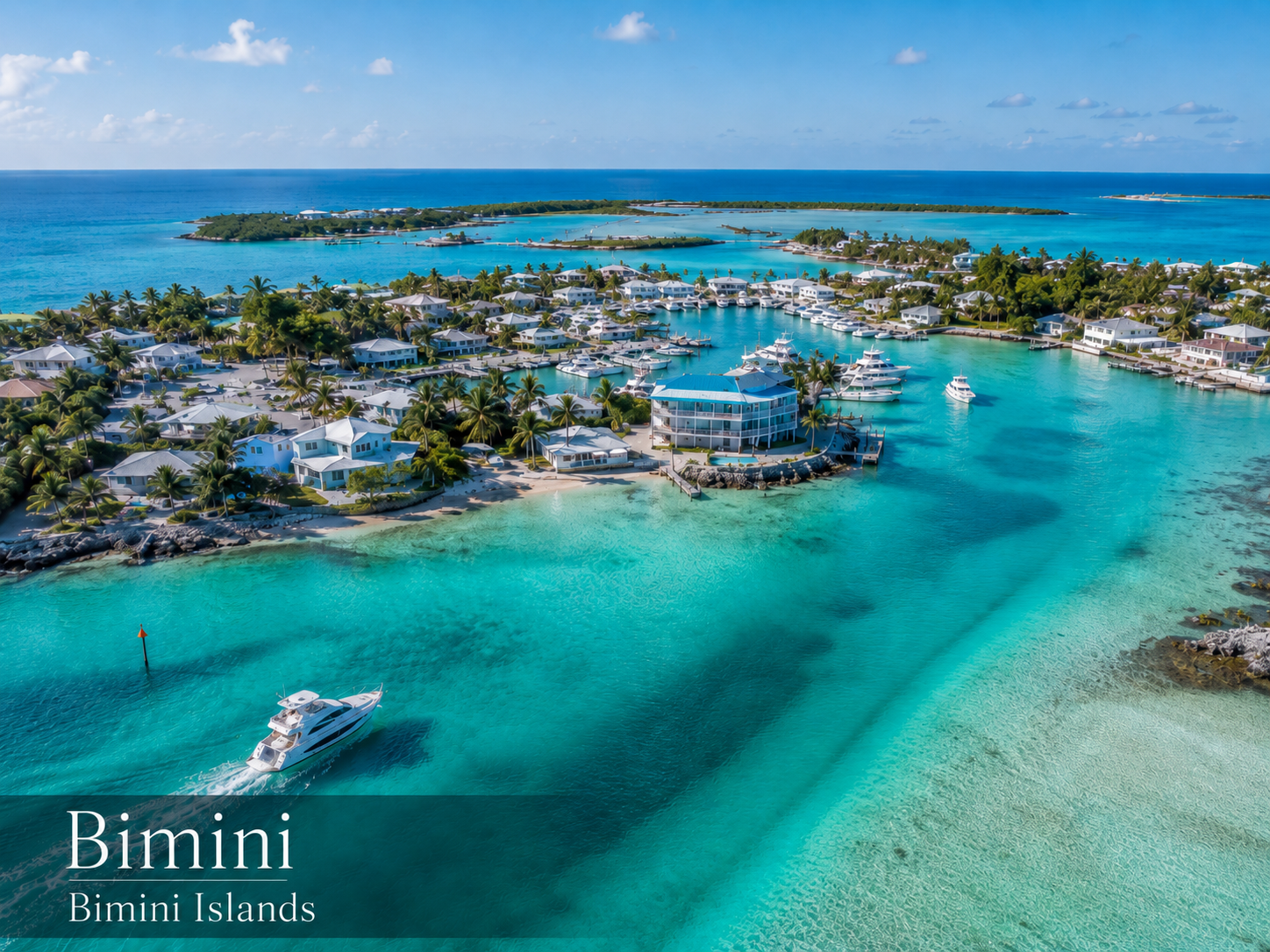 Aerial view of Bimini