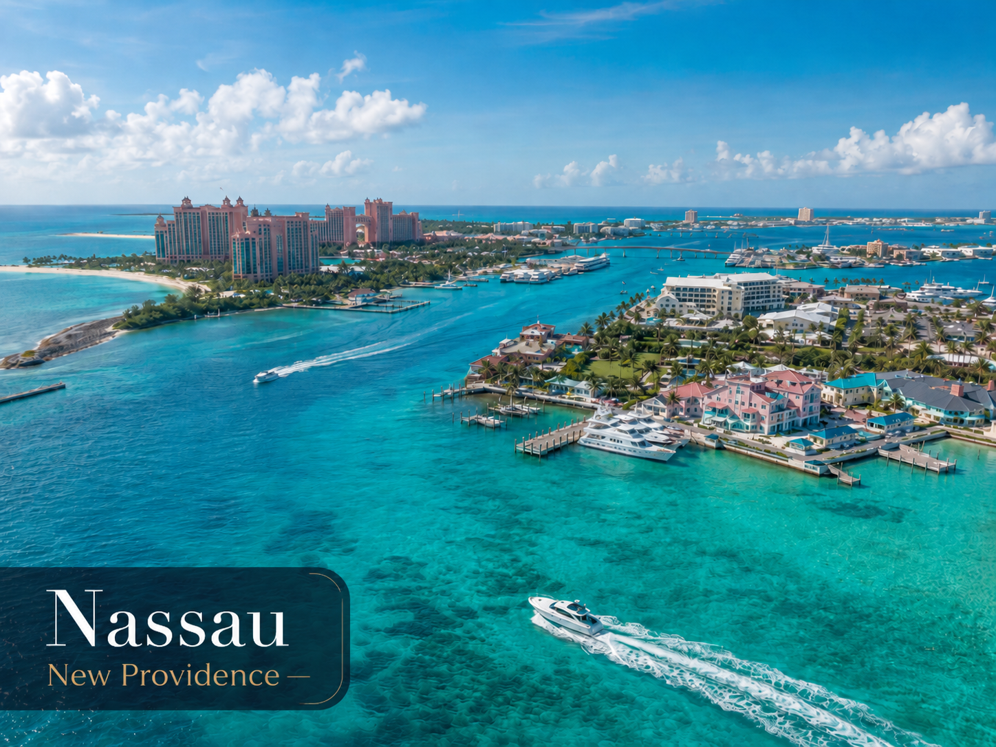 Aerial view of Nassau, New Providence