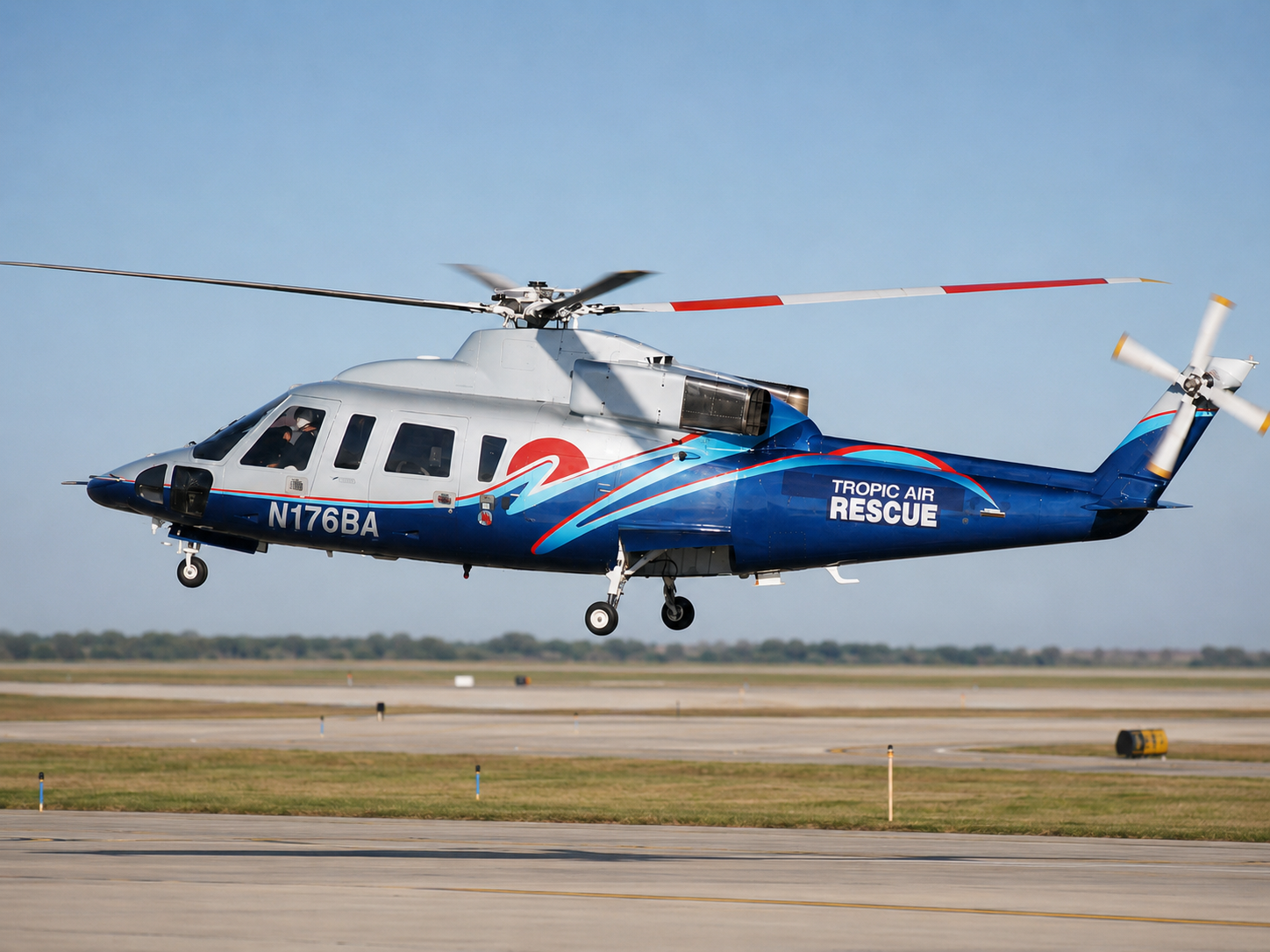 Tropic Air Rescue Sikorsky S-76B helicopter