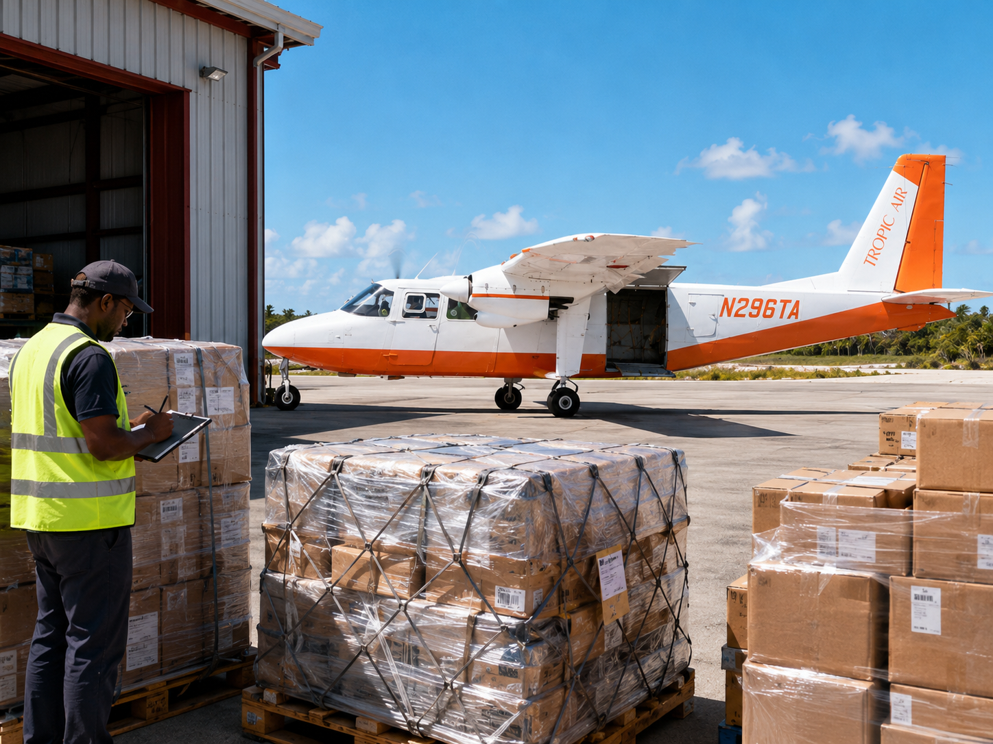 Freight-forwarder shipment prepared for charter review